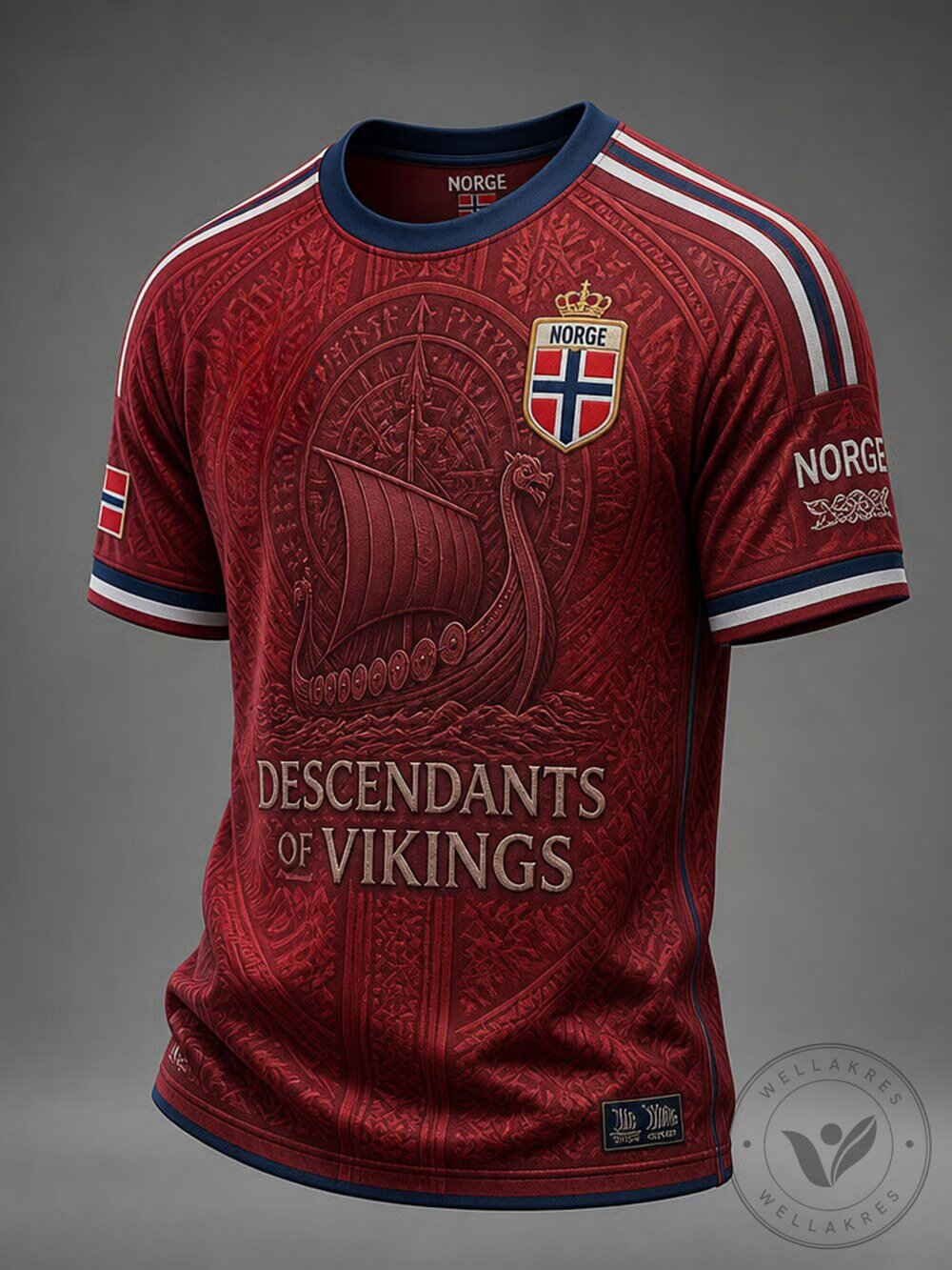 Vikings Football Descendants of Vikings Norwegian Fan Jersey