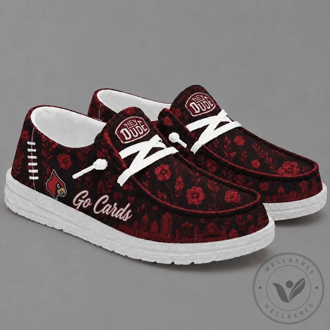 Louisville Cardinals Hey Dude Style Loafer Shoes