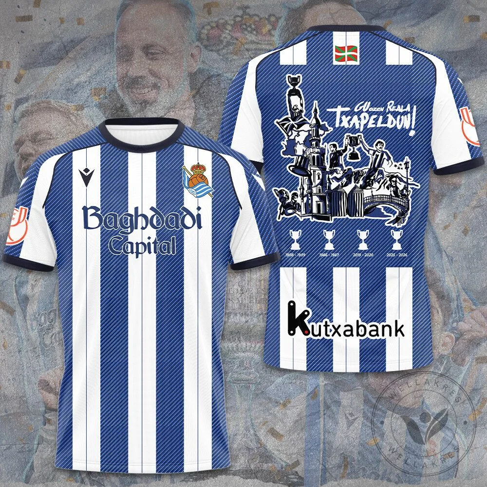 Real Sociedad Champions Copa Del Rey 2026 Football Jersey