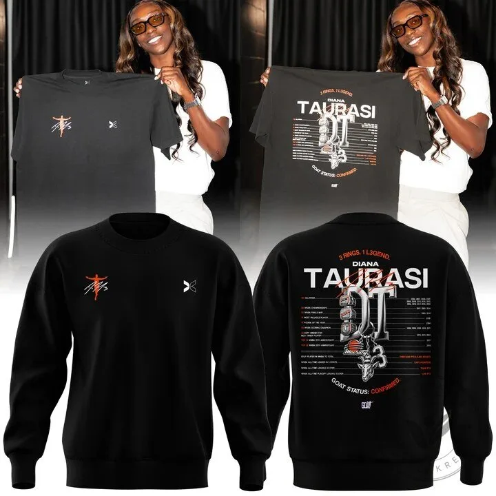 Diana Taurasi Sweatshirt - 3 Rings, 1 Legend, and Confirmed GOAT Status by Phoenix Mercury