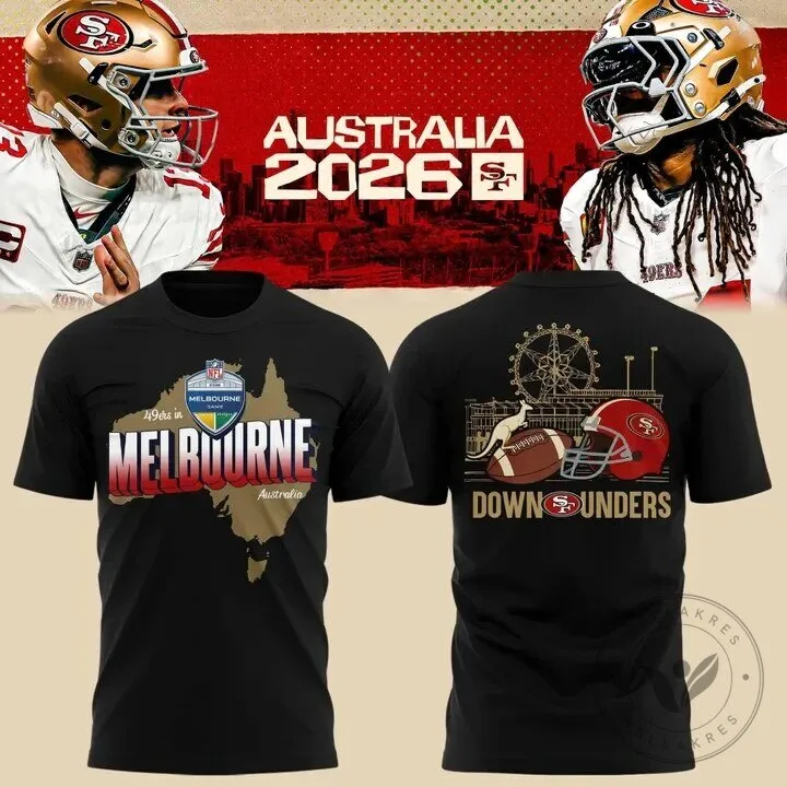 San Francisco Football Melbourne Australia 2026 Black T-Shirt