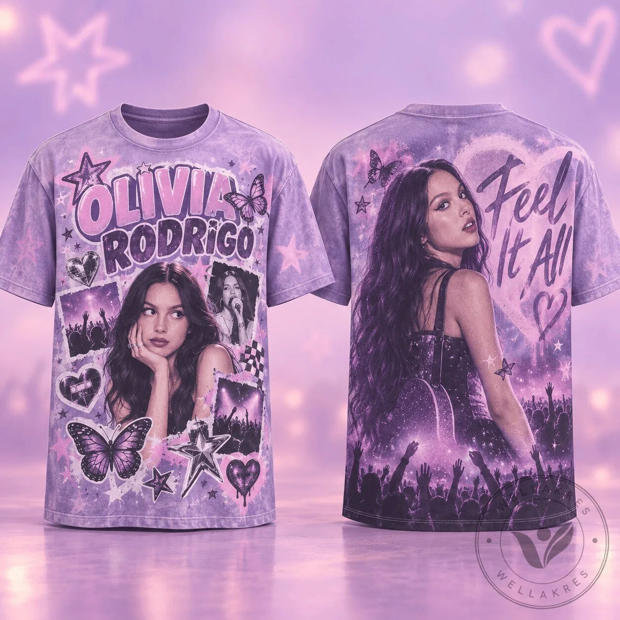 Olivia Rodrigo Feel It All Y2K Graphic T-Shirt