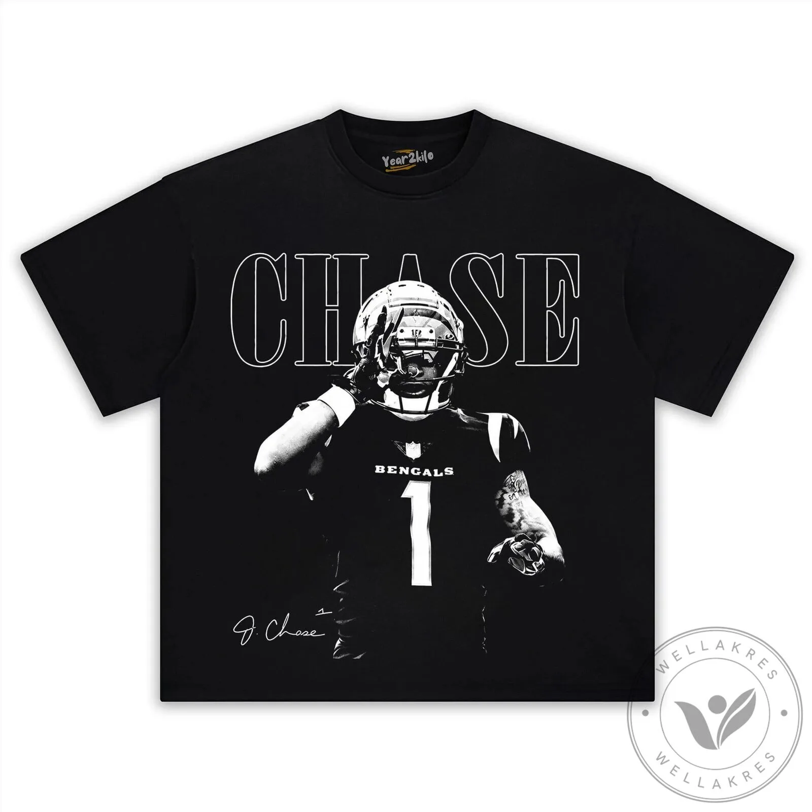 Ja'Marr Chase Cincinnati Bengals Football Vintage T-Shirt 15 Ja