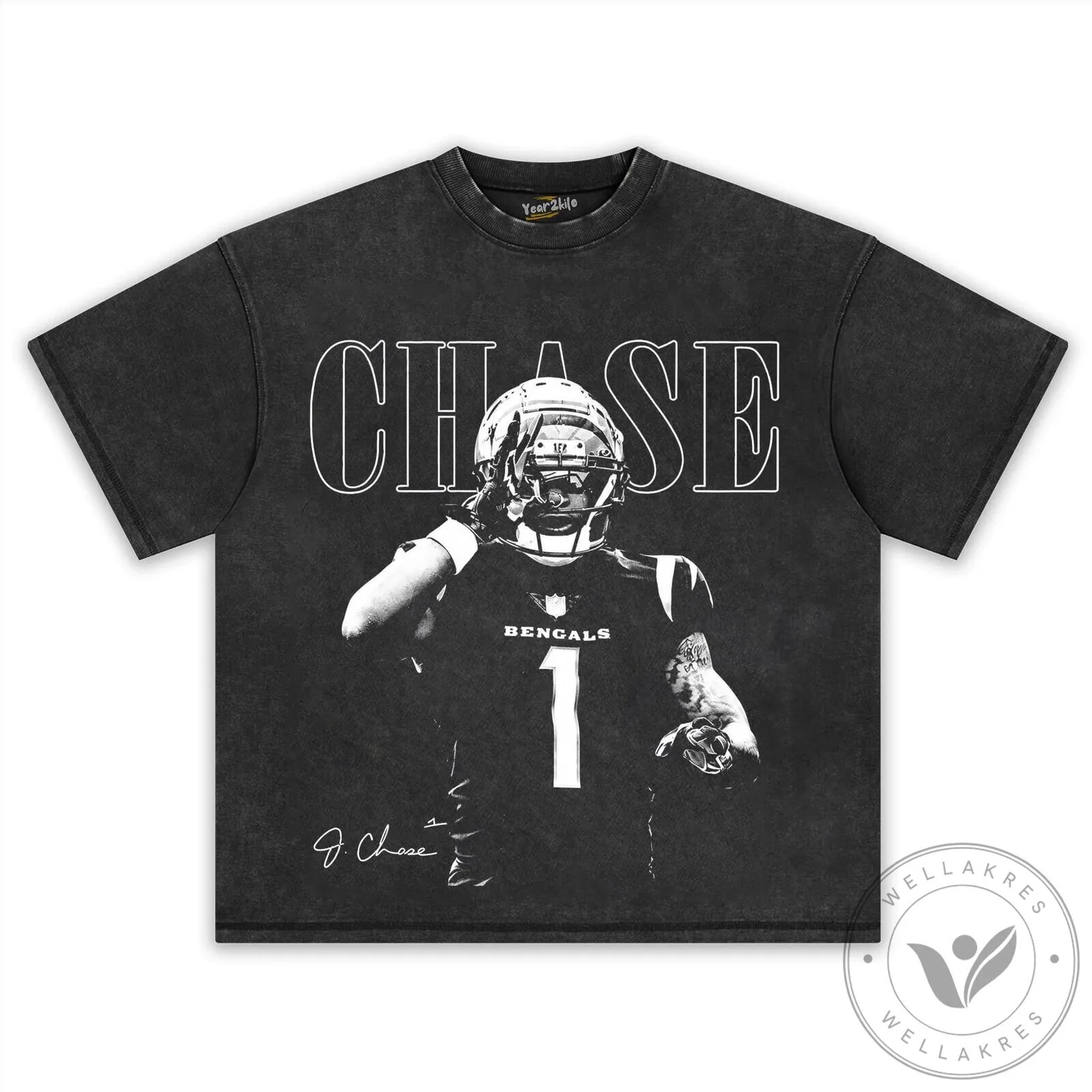 Ja'Marr Chase Cincinnati Bengals Football Vintage T-Shirt 16 Ja