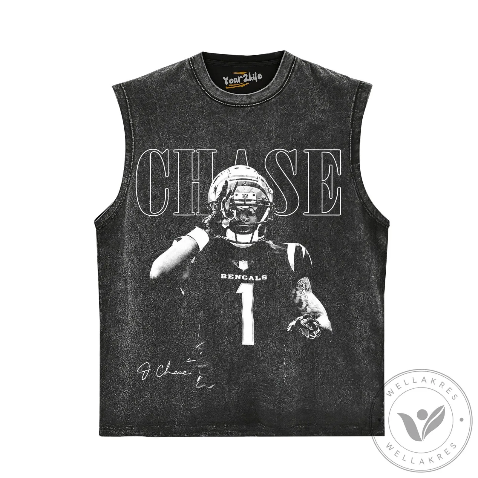 Ja'Marr Chase Cincinnati Bengals Football Vintage T-Shirt 17 Ja