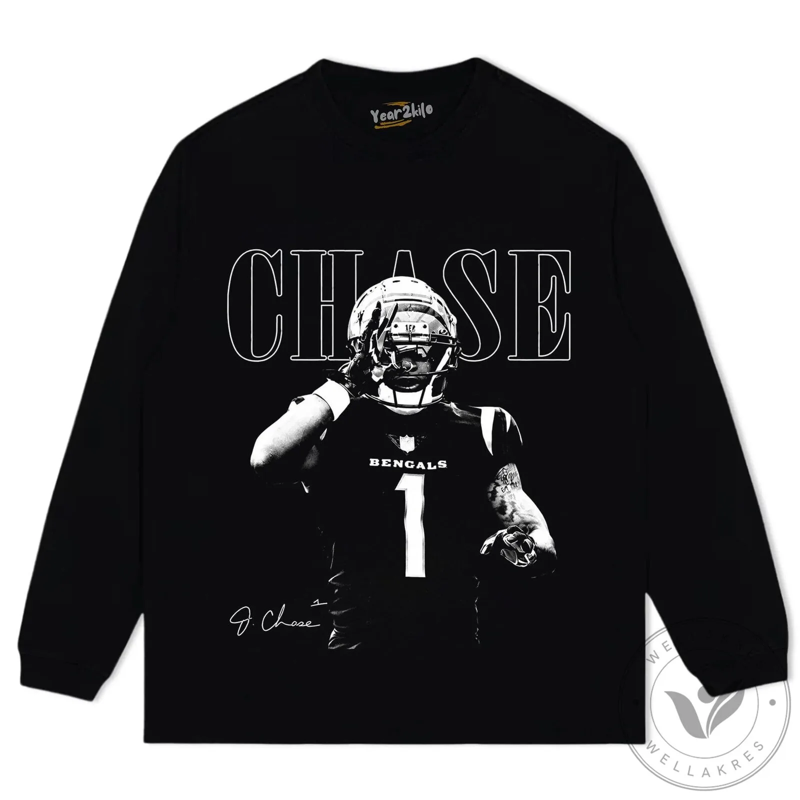 Ja'Marr Chase Cincinnati Bengals Football Vintage T-Shirt 19 Ja