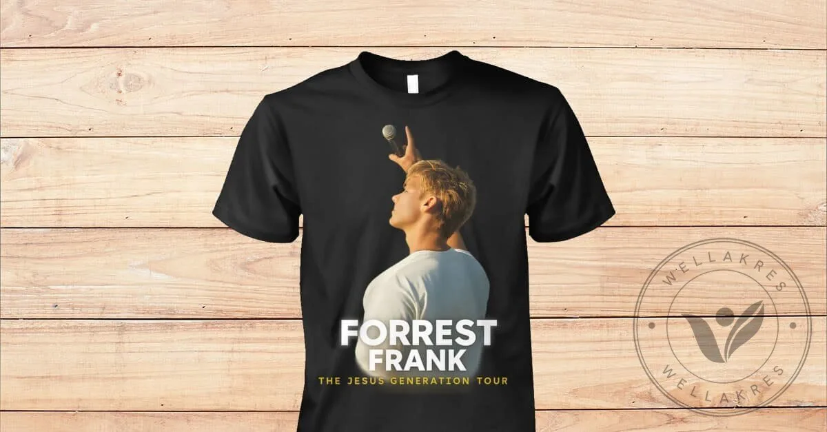 Forrest Frank The Jesus Generation Tour Concert Black T-Shirt