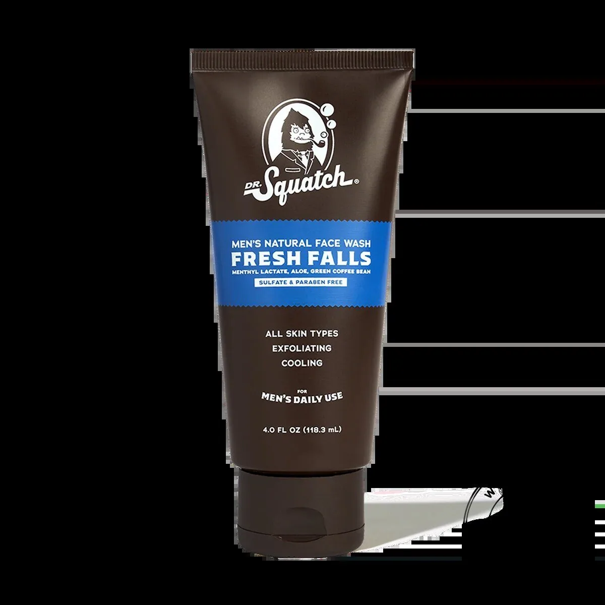 Dr. Squatch Fresh Falls Men's Natural Exfoliating Cooling Face Wash