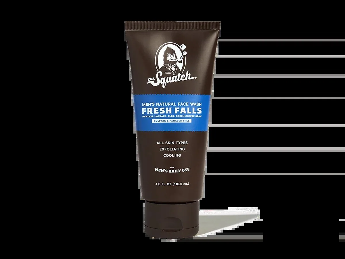 Dr. Squatch Fresh Falls Men's Natural Exfoliating Cooling Face Wash 8 Dr. Squatch Fresh Falls Men