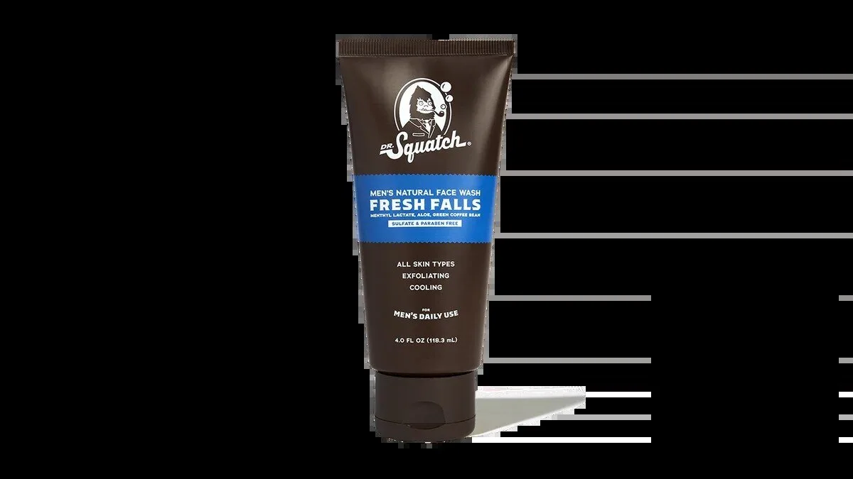 Dr. Squatch Fresh Falls Men's Natural Exfoliating Cooling Face Wash 9 Dr. Squatch Fresh Falls Men