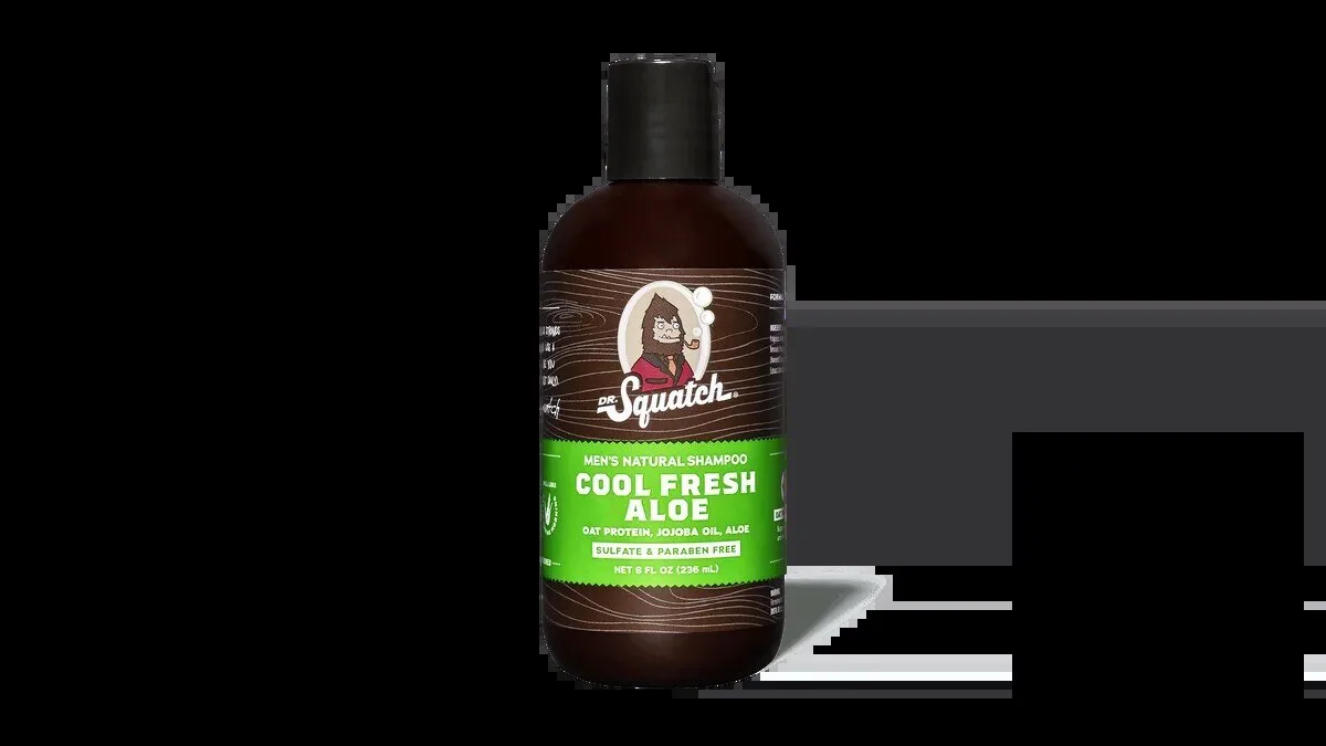 Dr Squatch Cool Fresh Aloe Men's Natural Shampoo with Oat Protein Jojoba Oil 9 Dr Squatch Cool Fresh Aloe Men