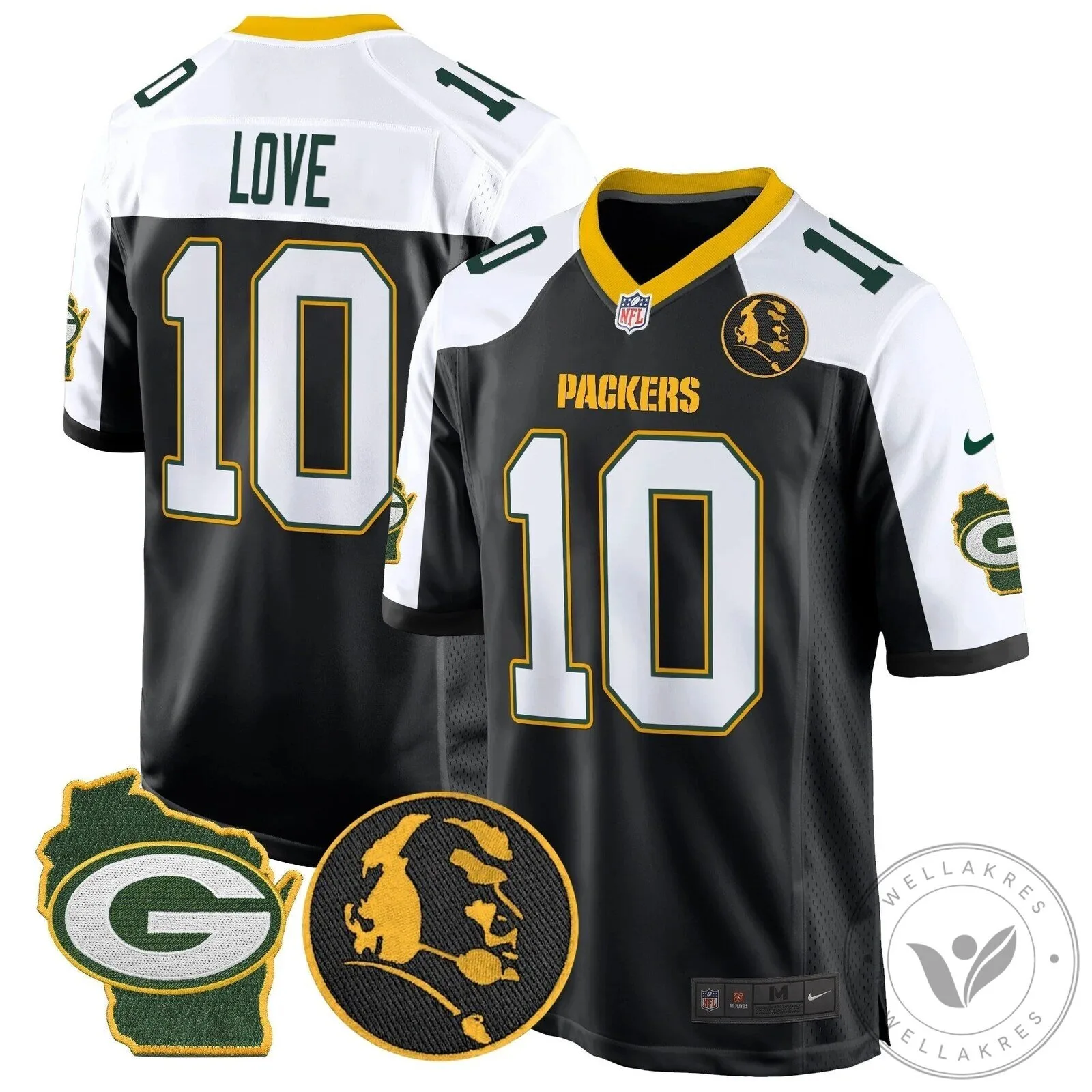 Green Bay Packers John Madden Black Football Jersey