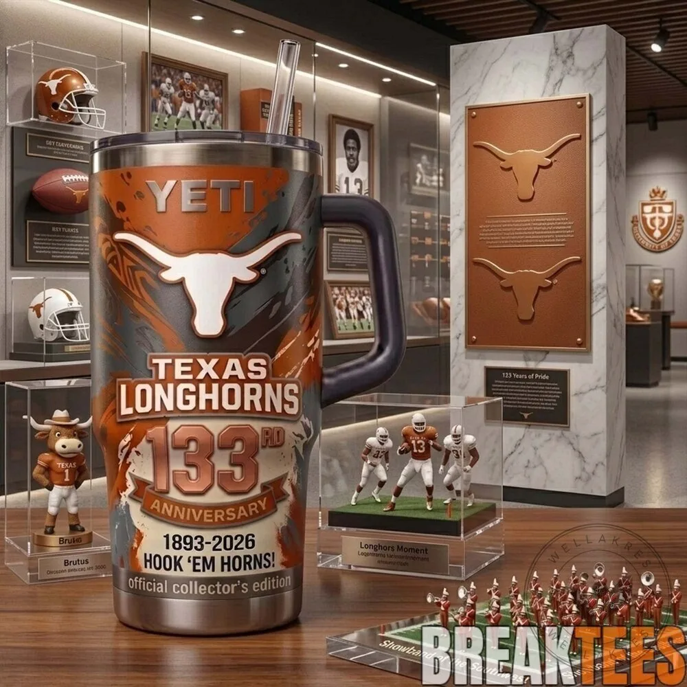 Texas Longhorns 133rd Anniversary Hook 'Em Horns 40oz Tumbler 8 Texas Longhorns 133rd Anniversary Hook