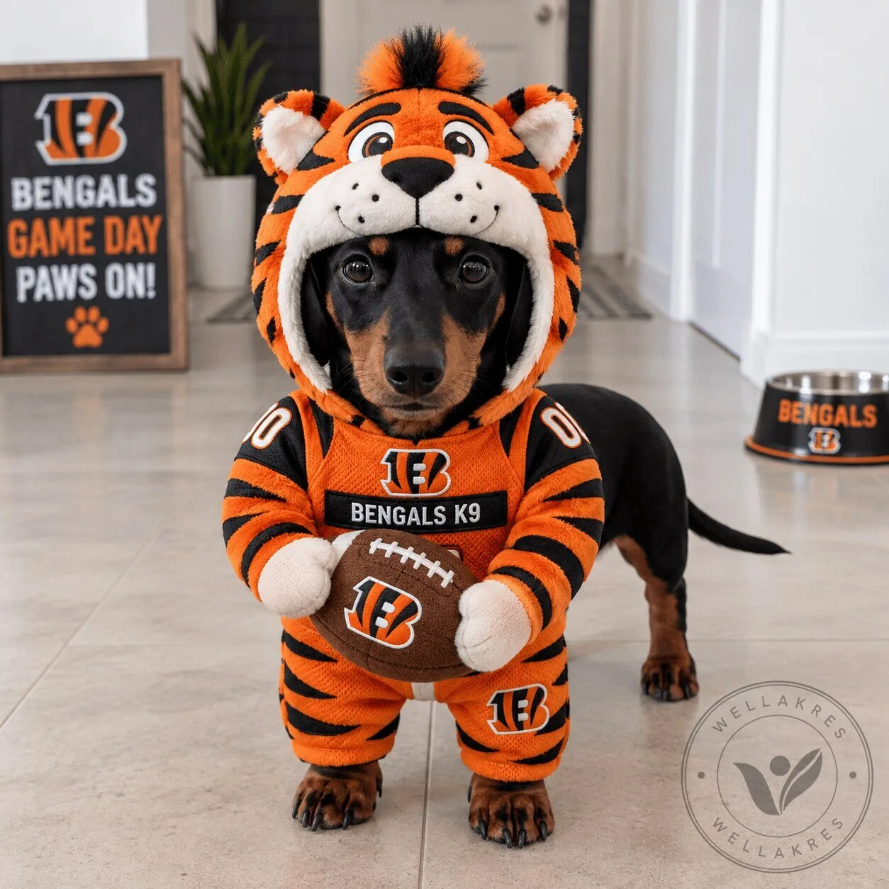 Cincinnati Bengals Pet Dog Football Team Mascot Costume Outfit 1 Cincinnati Bengals Pet Dog Football Team Mascot Costume Outfit