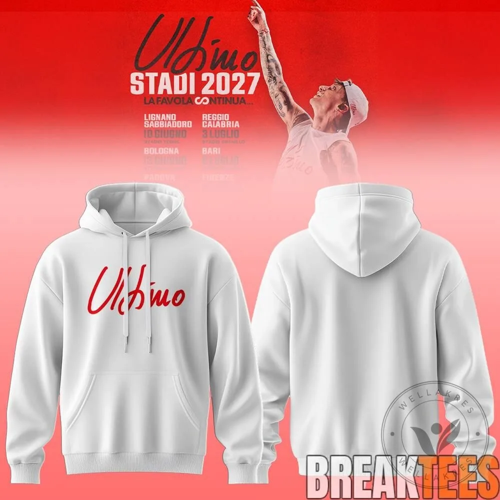 Ultimo Stadi 2027 La Favola Continua Tour Concert Hoodie