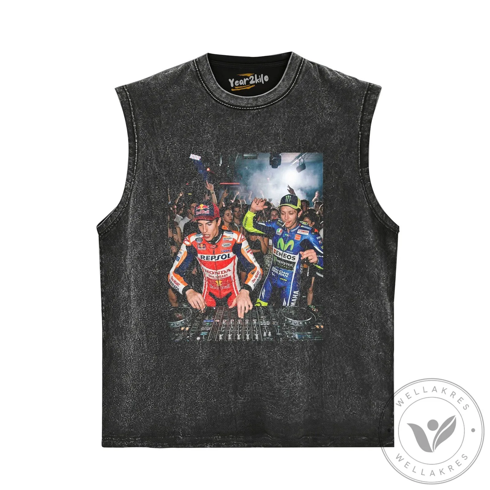 Valentino Rossi and Marc Marquez MotoGP DJ Party T-Shirt 17 Valentino Rossi and Marc Marquez MotoGP DJ Party T-Shirt
