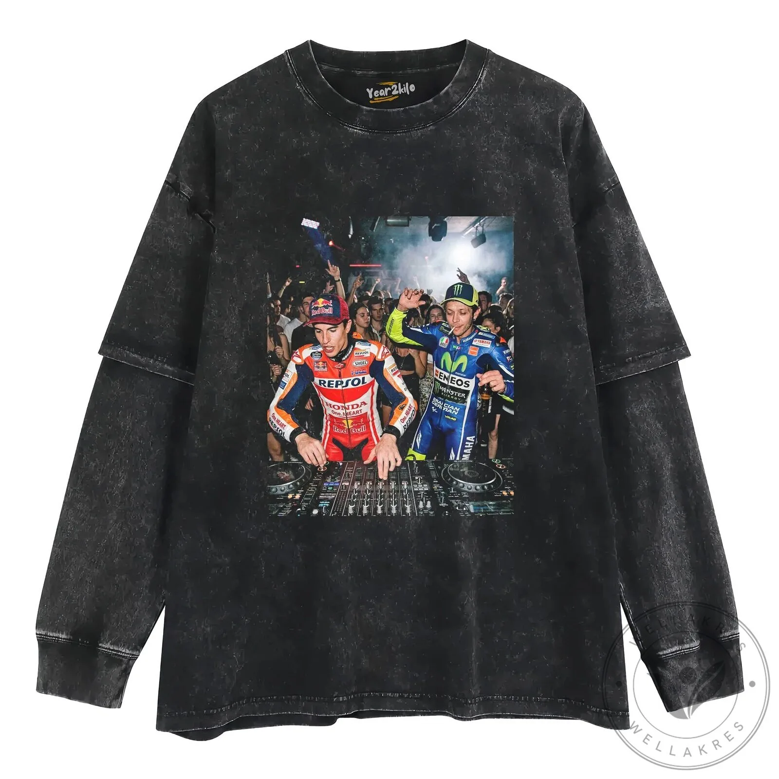 Valentino Rossi and Marc Marquez MotoGP DJ Party T-Shirt 18 Valentino Rossi and Marc Marquez MotoGP DJ Party T-Shirt