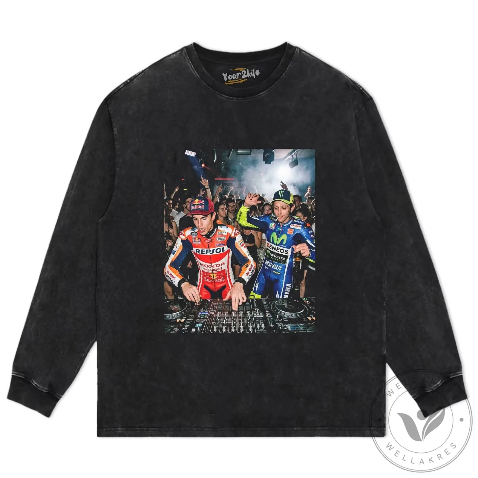 Valentino Rossi and Marc Marquez MotoGP DJ Party T-Shirt 20 Valentino Rossi and Marc Marquez MotoGP DJ Party T-Shirt