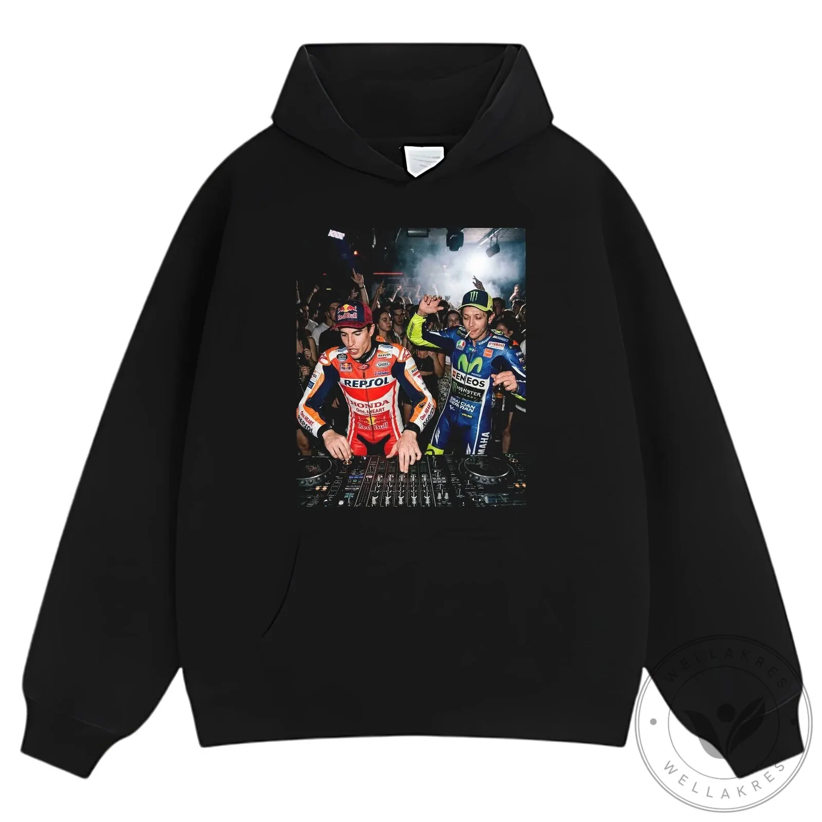 Valentino Rossi and Marc Marquez MotoGP DJ Party T-Shirt 21 Valentino Rossi and Marc Marquez MotoGP DJ Party T-Shirt