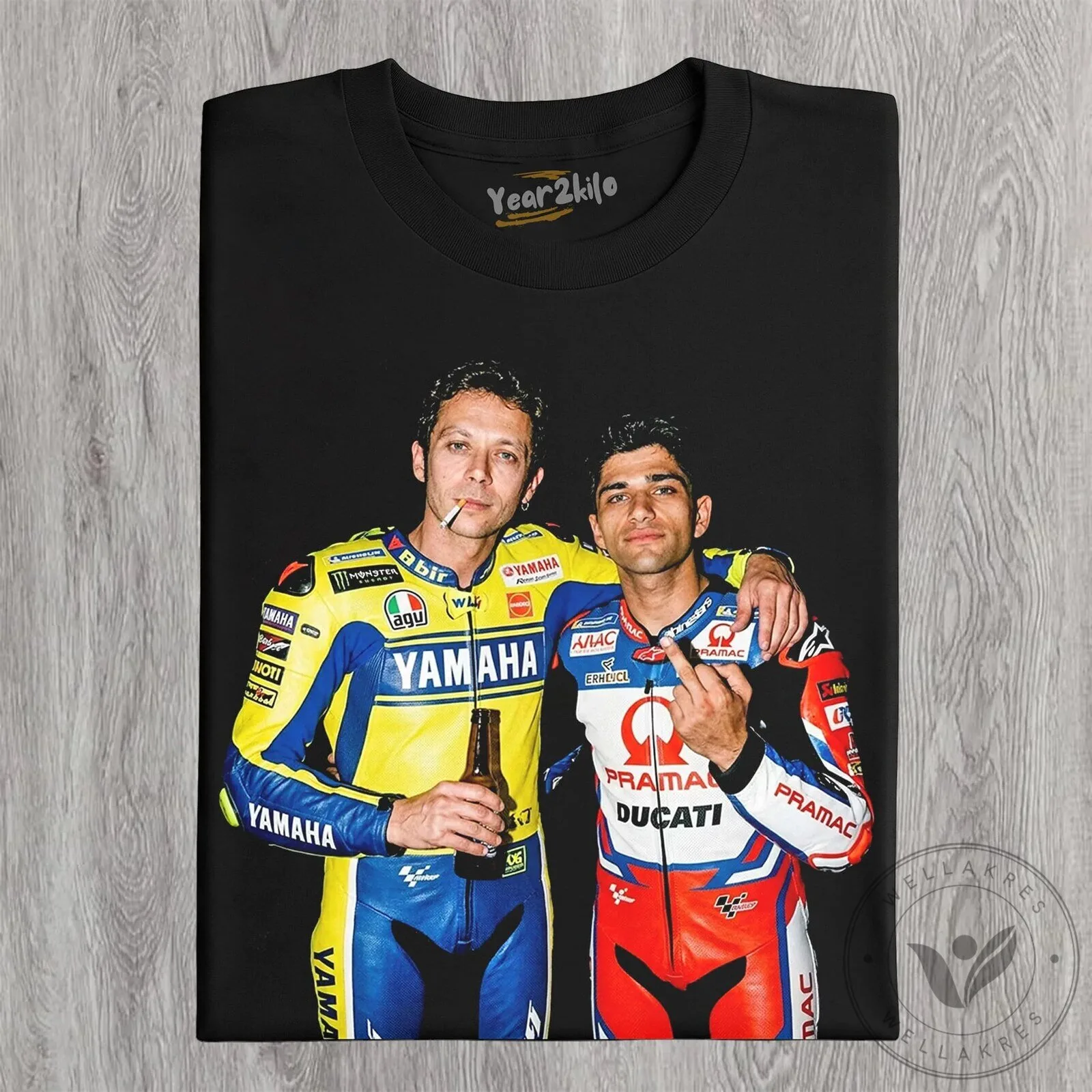 Valentino Rossi and Jorge Martin MotoGP Racing Legends T-Shirt 14 Valentino Rossi and Jorge Martin MotoGP Racing Legends T-Shirt