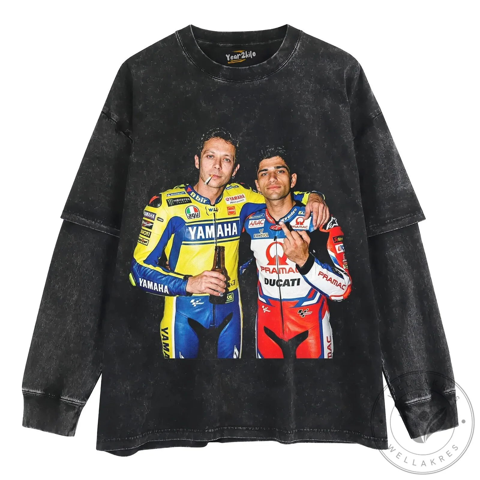 Valentino Rossi and Jorge Martin MotoGP Racing Legends T-Shirt 18 Valentino Rossi and Jorge Martin MotoGP Racing Legends T-Shirt
