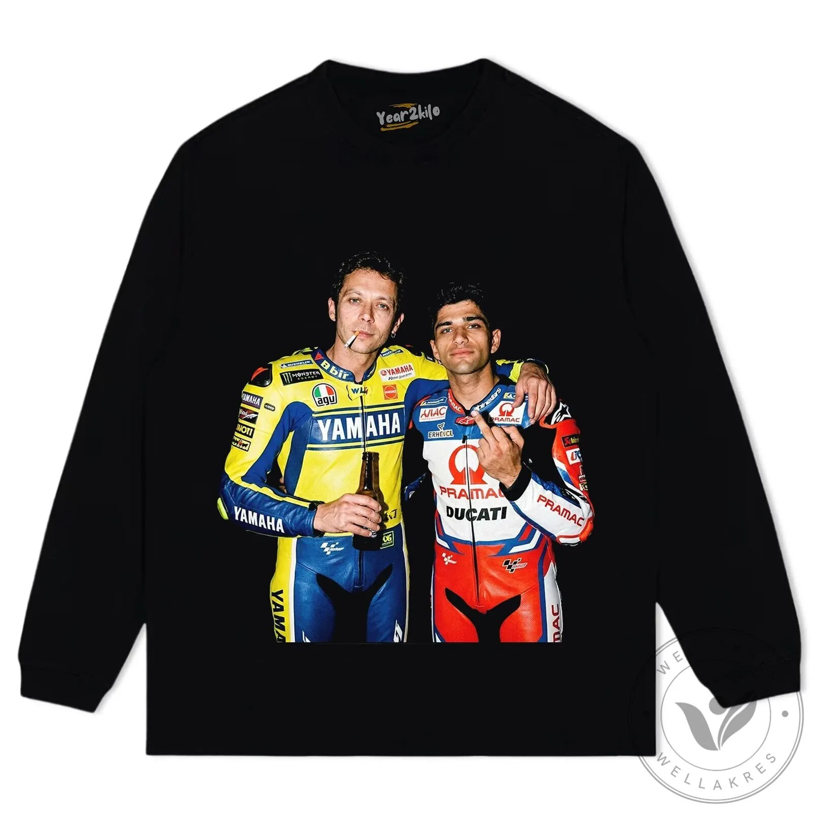 Valentino Rossi and Jorge Martin MotoGP Racing Legends T-Shirt 19 Valentino Rossi and Jorge Martin MotoGP Racing Legends T-Shirt