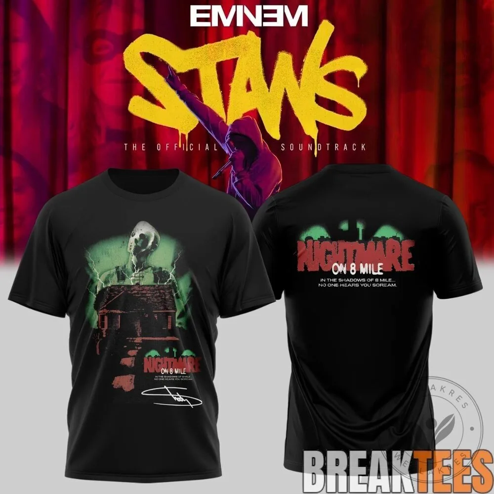 Eminem The Slim Shady LP Album Tracklist Black T-Shirt 13 Eminem The Slim Shady LP Album Tracklist Black T-Shirt