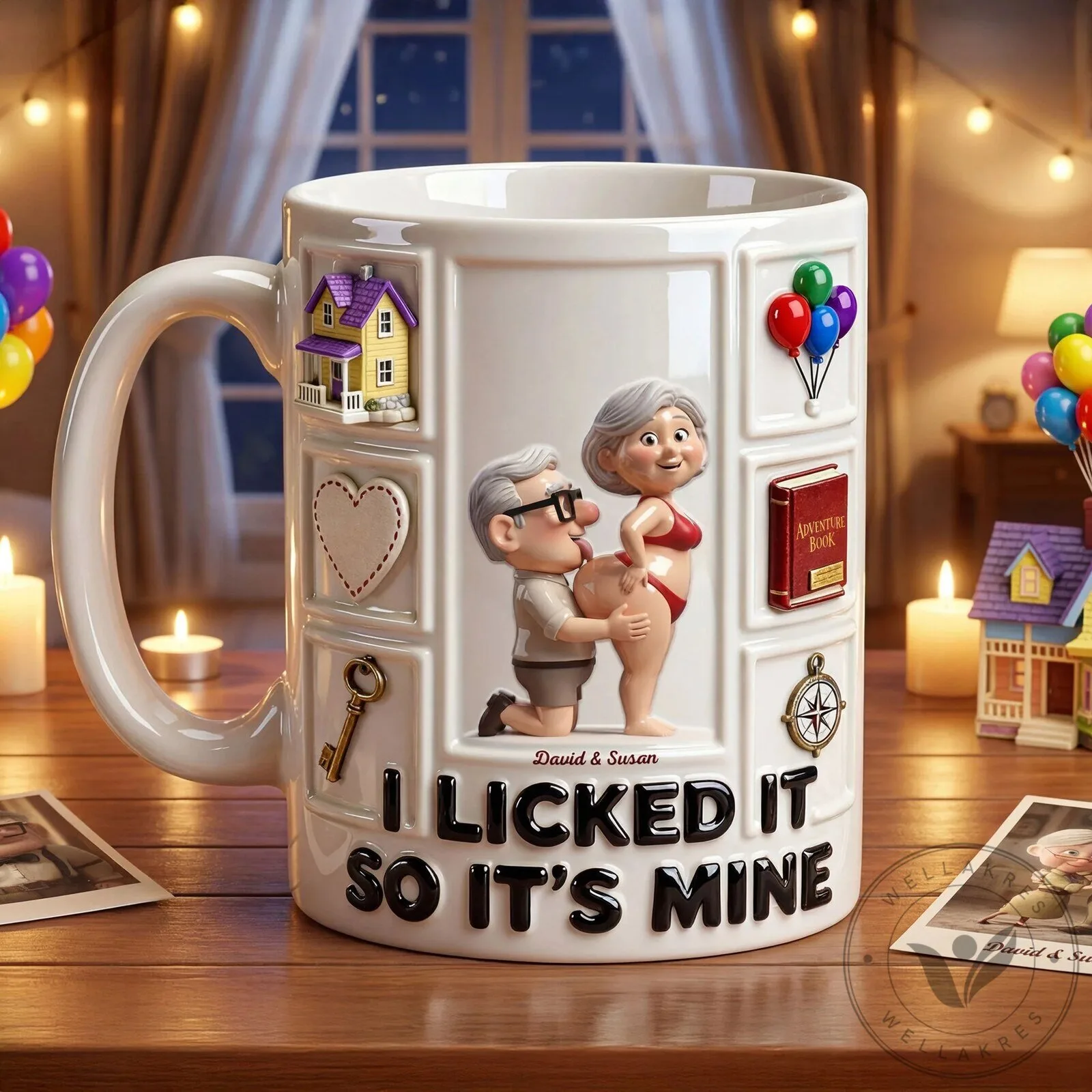 Funny Old Couple I Licked It So It's Mine Coffee Mug