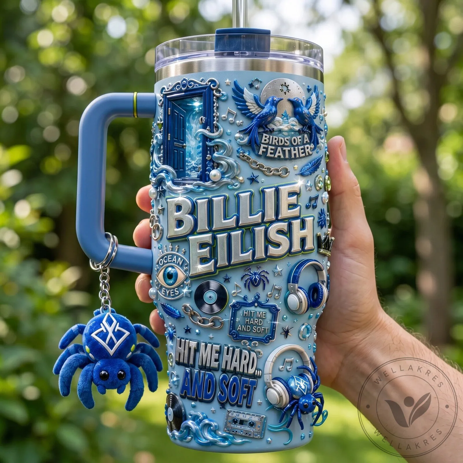 Billie Eilish Hit Me Hard And Soft Album Art 40oz Tumbler With Handle 9 Billie Eilish Hit Me Hard And Soft Album Art 40oz Tumbler With Handle