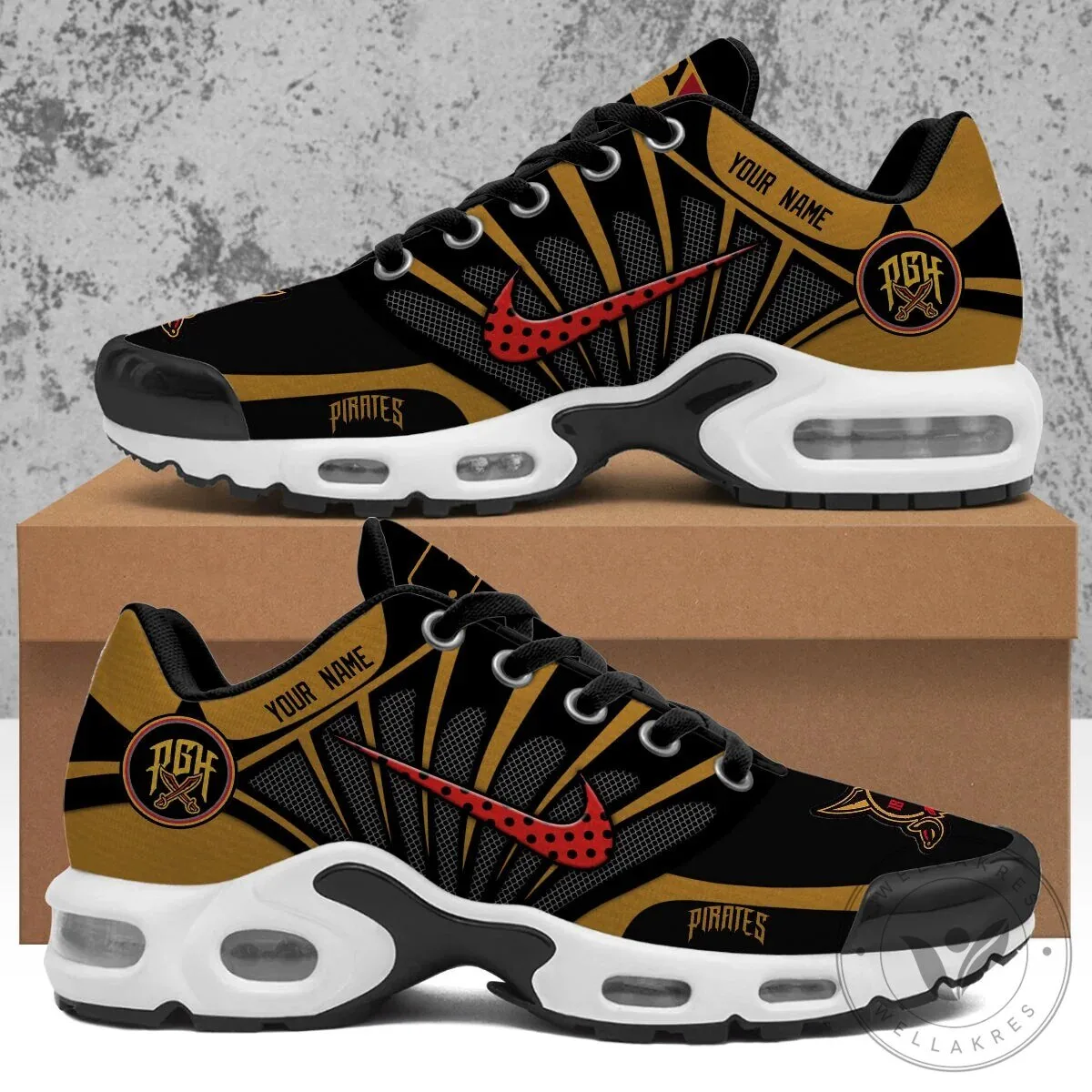 Pittsburgh Pirates City Connect Personalized Air Max Shoes