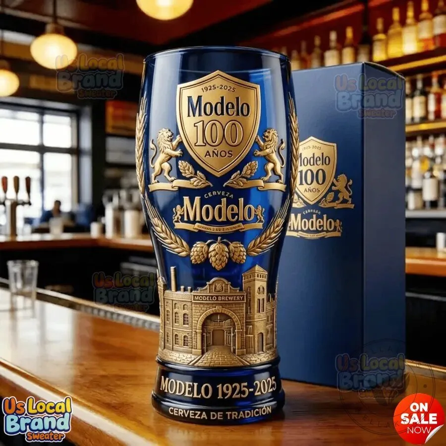 Modelo 100th Anniversary 1925-2025 Beer Drinking Glass 7 Modelo 100th Anniversary 1925-2025 Beer Drinking Glass