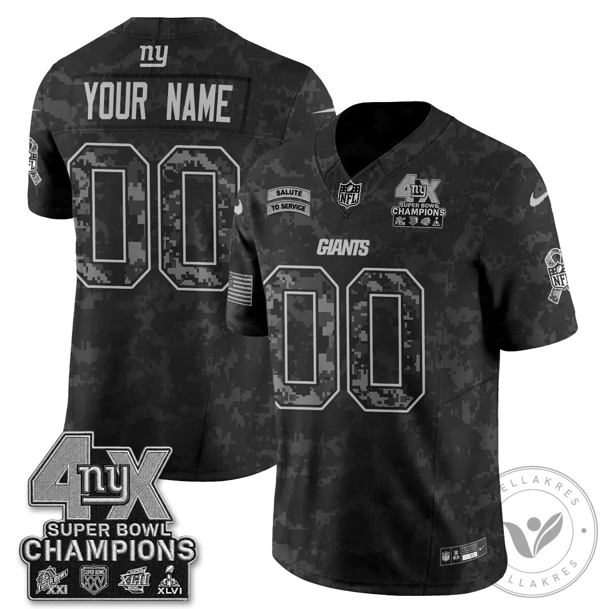 New York Giants Black Salute To Service Custom Football Jersey 11 New York Giants Black Salute To Service Custom Football Jersey