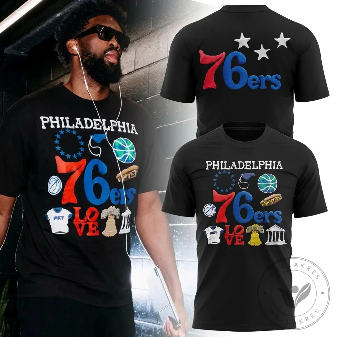 Limited Edition MARKET Shirt x 76ers NBA