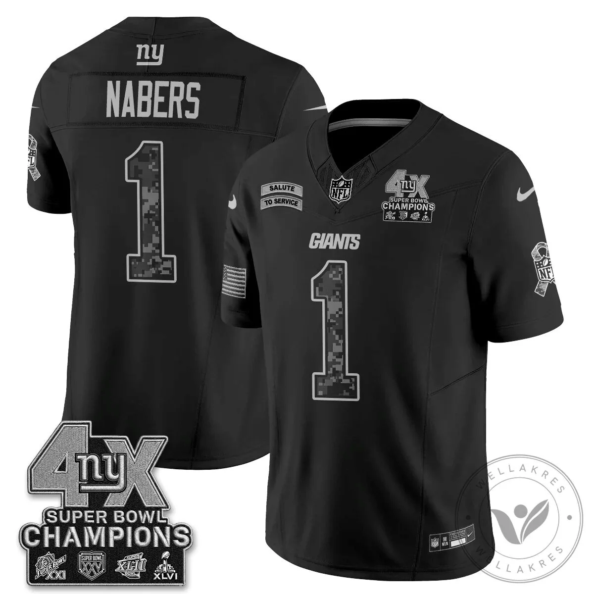 New York Giants Black Salute To Service Kayvon Thibodeaux Football Jersey