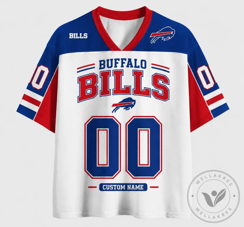 Buffalo Bills Custom Game Day Football Jersey 18 Buffalo Bills Custom Game Day Football Jersey