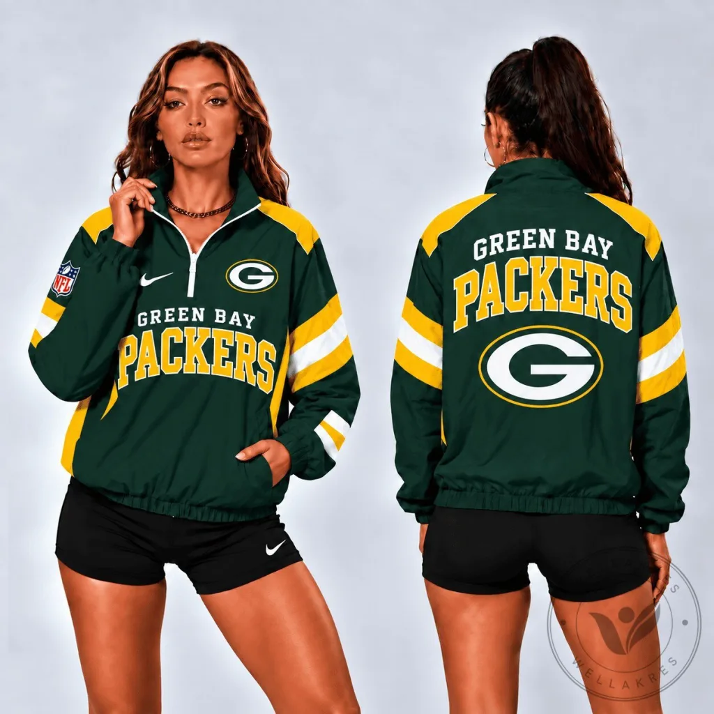 Green Bay Packers National Football League Retro Colorblock Zipper Jacket for Women 11 Green Bay Packers National Football League Retro Colorblock Zipper Jacket for Women