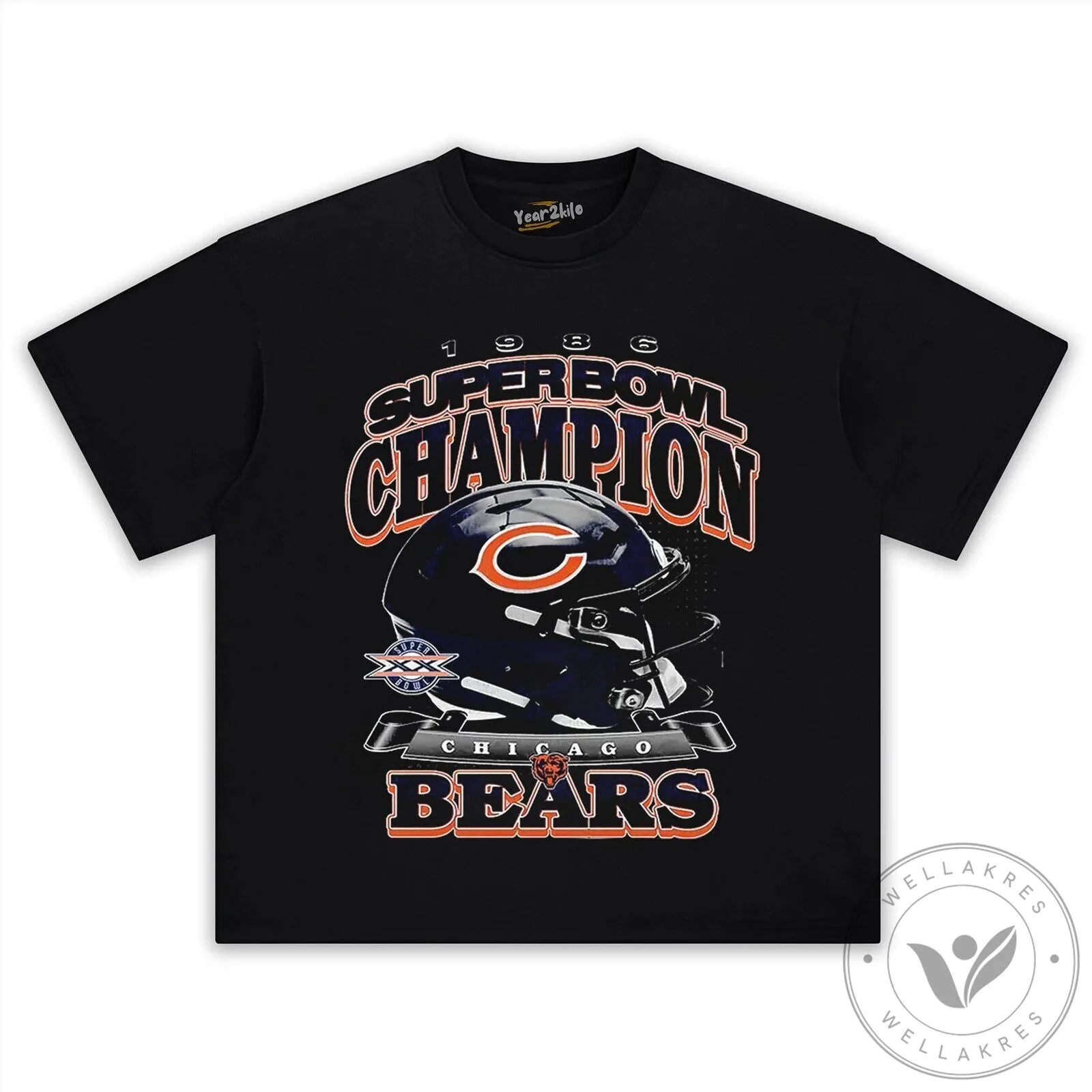 Chicago Bears Super Bowl Champion Football Team T-Shirt 13 Chicago Bears Super Bowl Champion Football Team T-Shirt