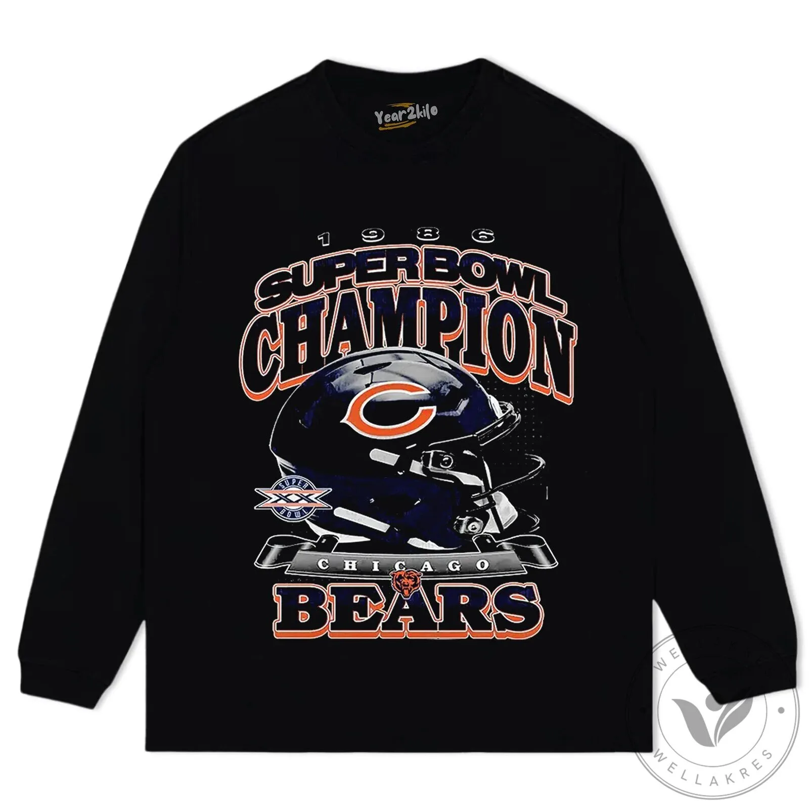 Chicago Bears Super Bowl Champion Football Team T-Shirt 17 Chicago Bears Super Bowl Champion Football Team T-Shirt