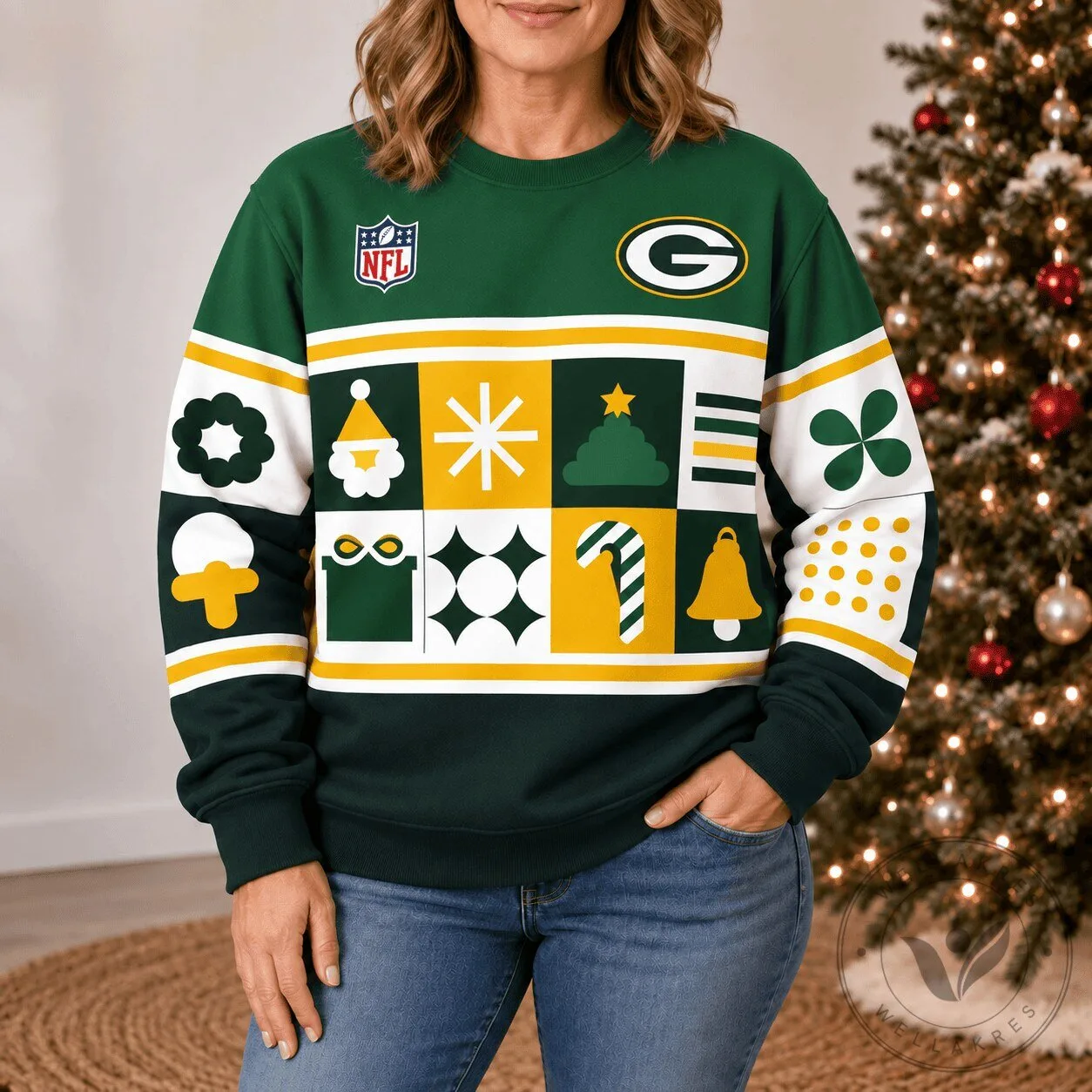 Green Bay Packers NFL Christmas Holiday Ugly Sweater