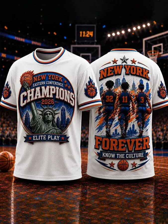 New York Eastern Conference Champions Basketball Fan T-Shirt