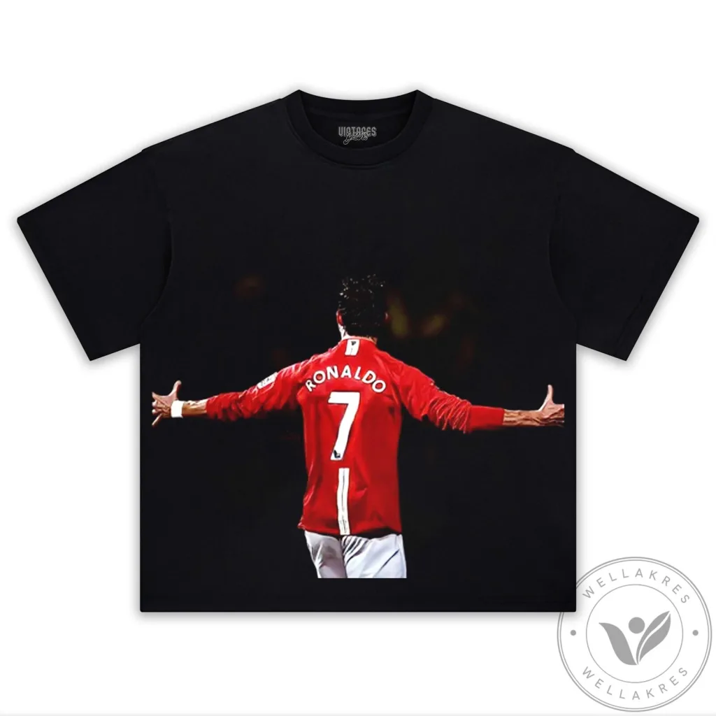 Cristiano Ronaldo Manchester United Football Club Number 7 T-Shirt 26 Cristiano Ronaldo Manchester United Football Club Number 7 T-Shirt