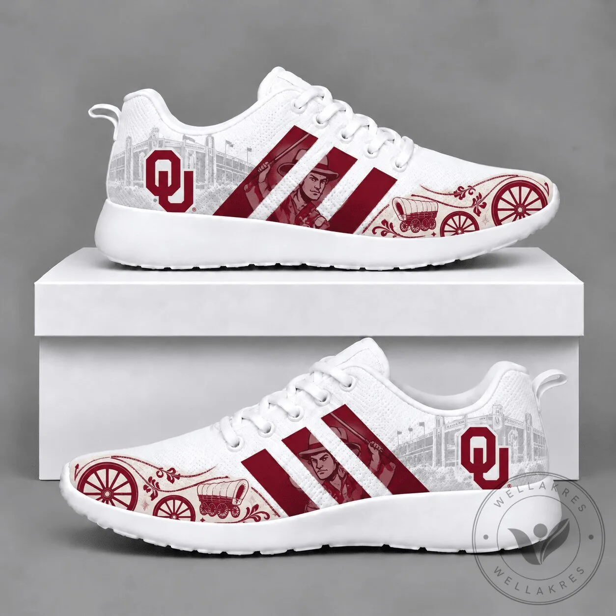 Oklahoma Sooners Football Team Mascot Running Shoes