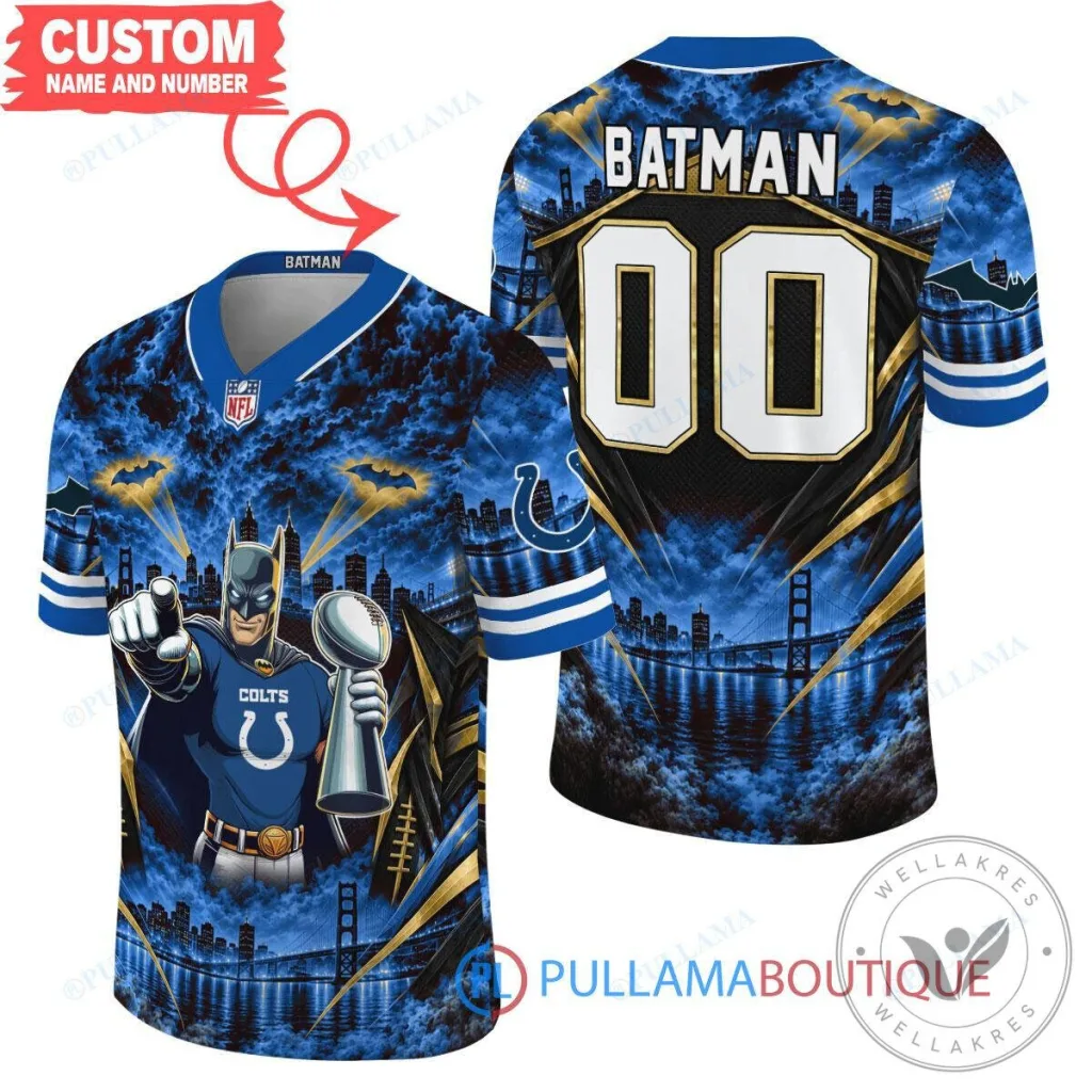 Indianapolis Colts Batman Super Bowl Trophy Football Jersey Indianapolis Colts Batman Super Bowl Trophy Football Jersey
