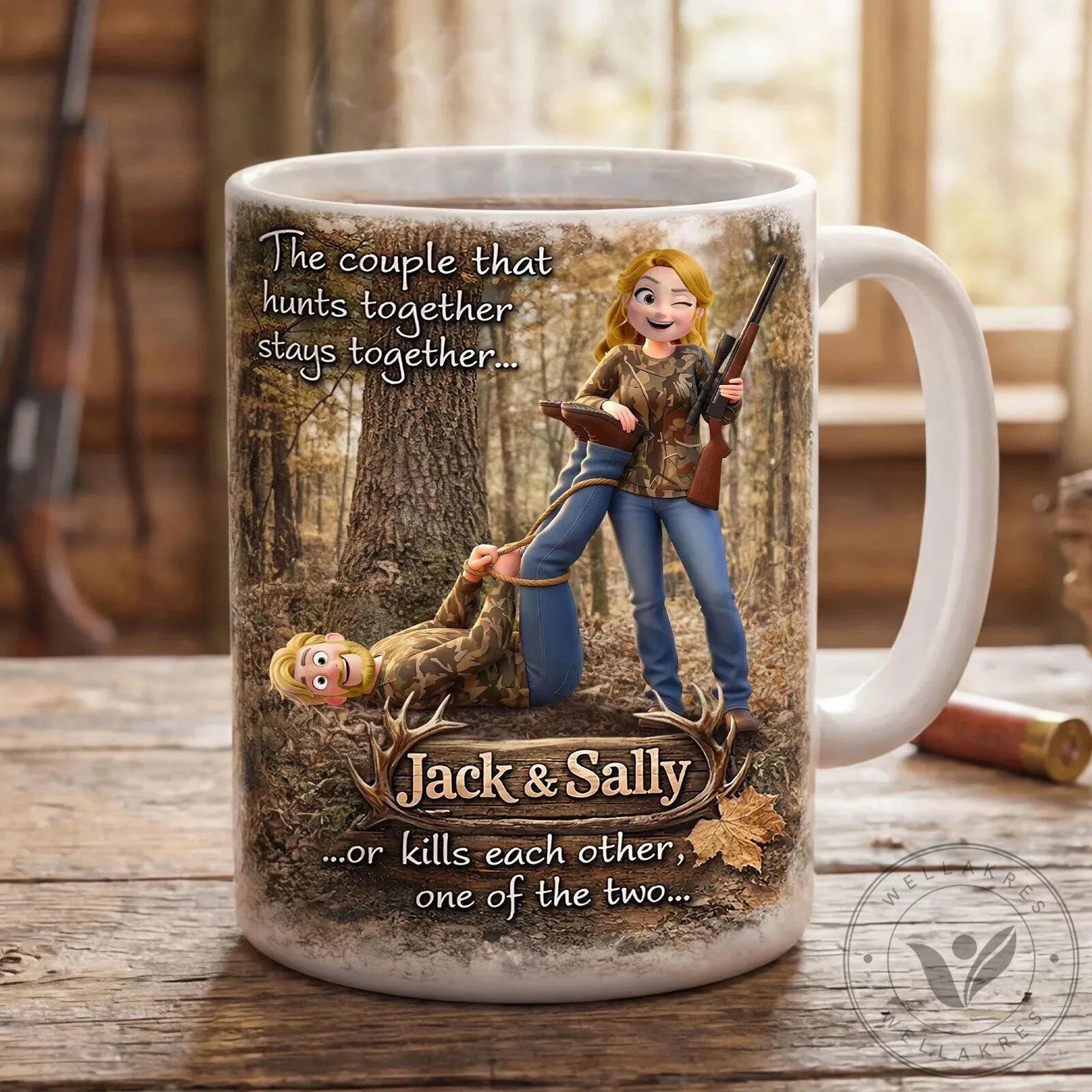 Hunting Couple Stays Together Or Kills Each Other Personalized Coffee Mug