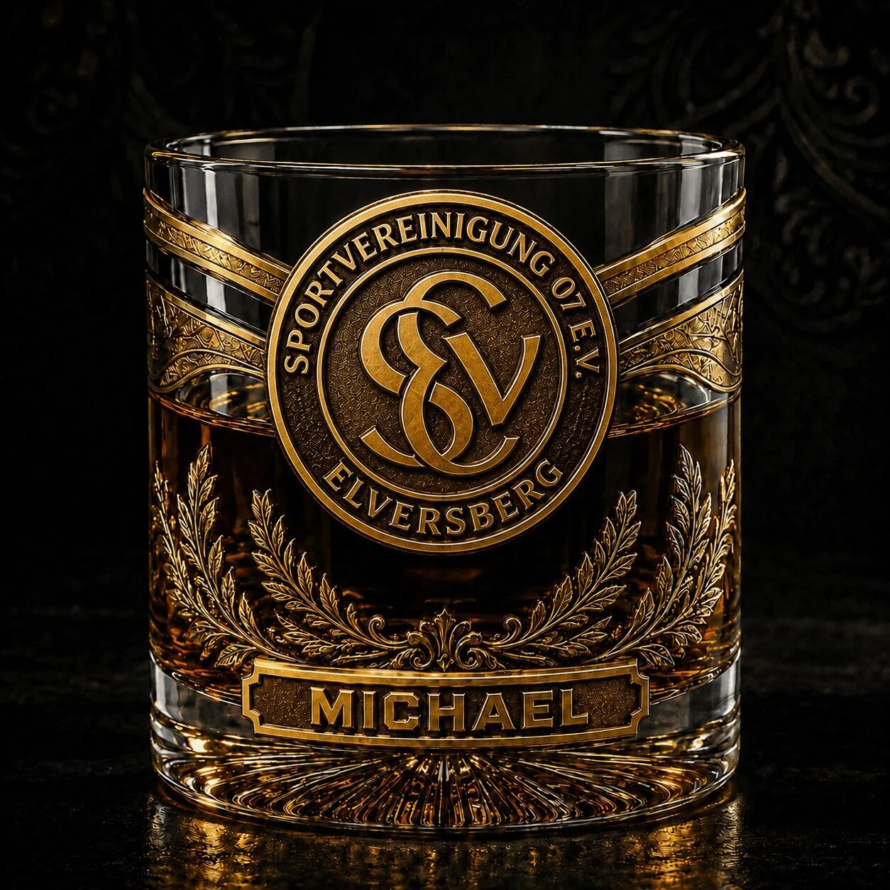 SV Elversberg Bundesliga Football Club Custom Name Whiskey Drinking Glass