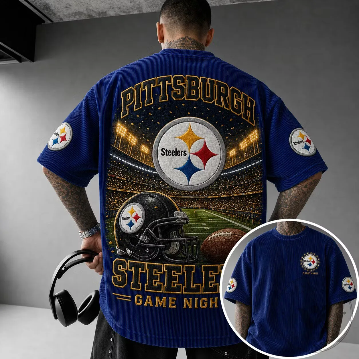 Pittsburgh Football Steelers Game Night Vintage T-Shirt