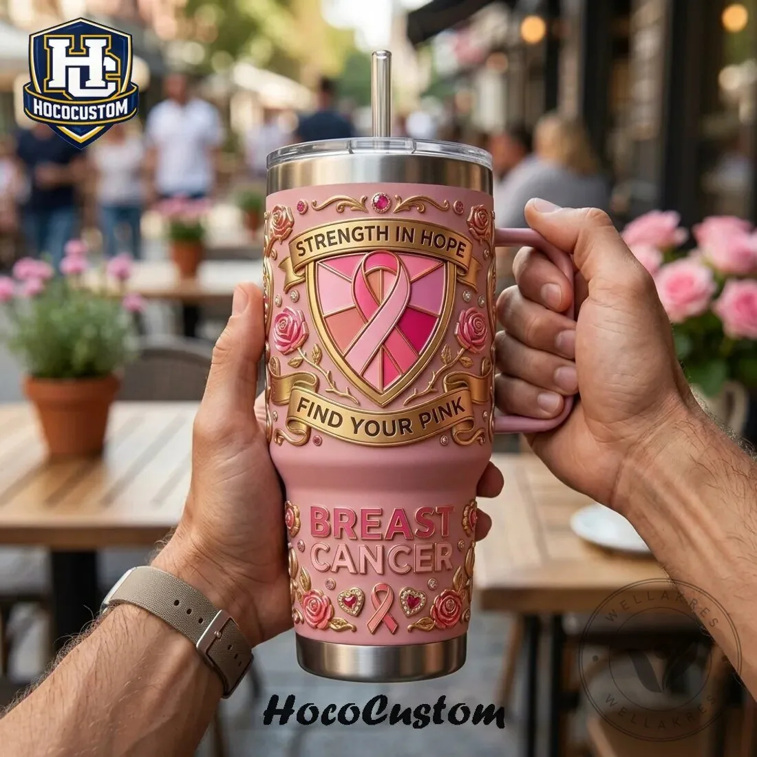Yeti 26 oz Breast Cancer Awareness Tumbler with Handle 10 Yeti 26 oz Breast Cancer Awareness Tumbler with Handle