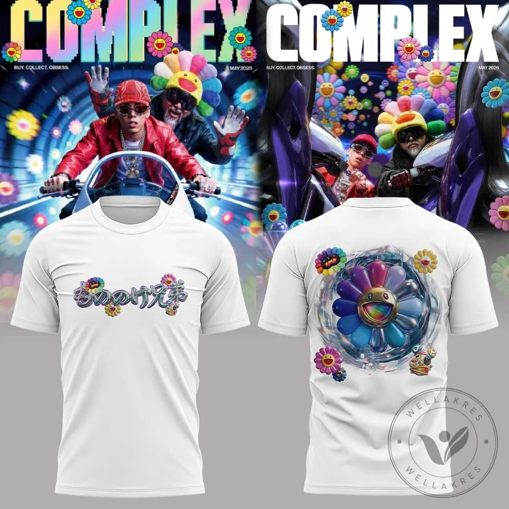 Takashi Murakami JP THE WAVY Complex Magazine White T-Shirt