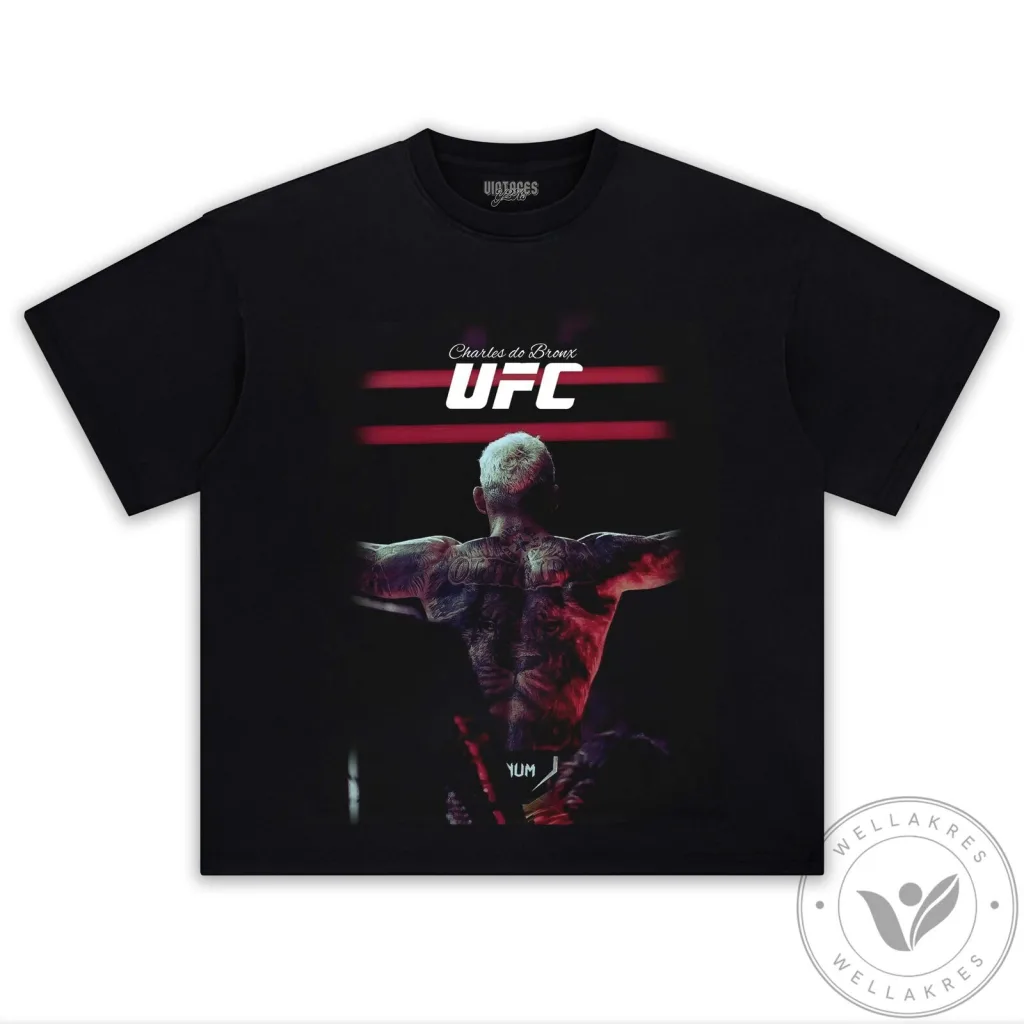 Charles Oliveira da Silva UFC Fighter Black Graphic T-Shirt