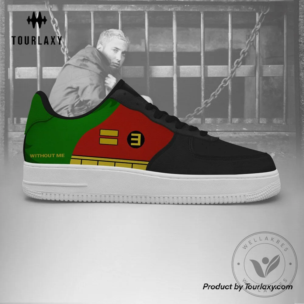 Eminem Without Me Song Lyrics Custom Printed Black Red Green Sneakers Shoes 9 Eminem Without Me Song Lyrics Custom Printed Black Red Green Sneakers Shoes